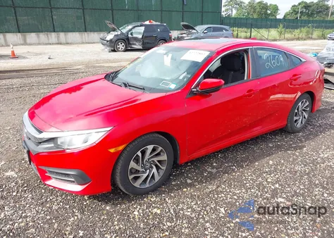 2018 Honda Civic Ex from USA, damaged, VIN 2HGFC2F76JH607035